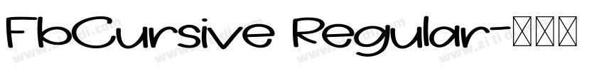 FbCursive Regular字体转换